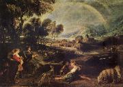Peter Paul Rubens Landscape iwth a Rainbow oil painting artist